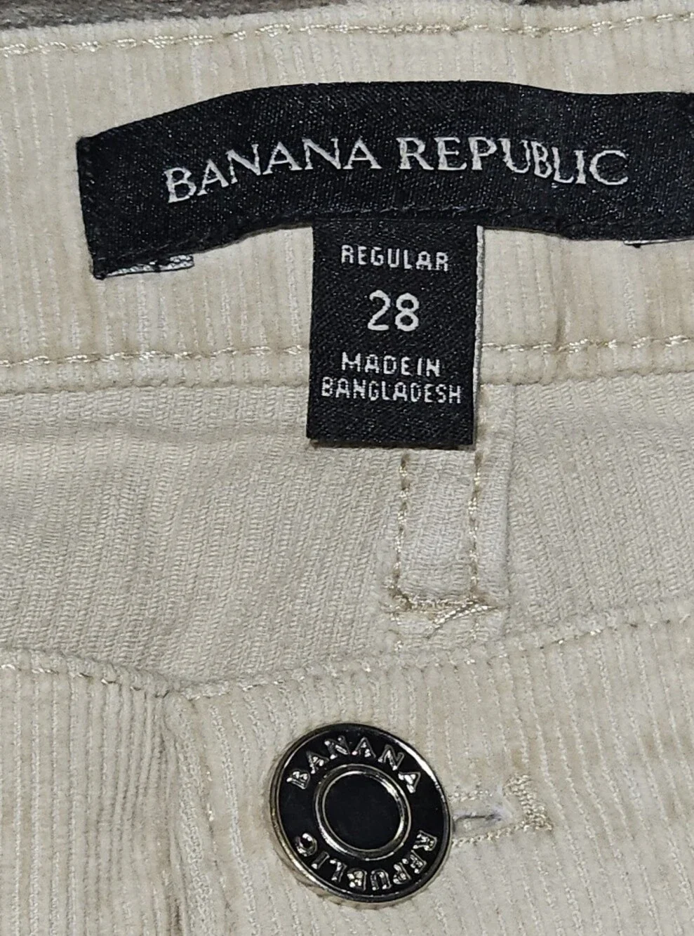 Banana Republic Tan Corduroy Jeans